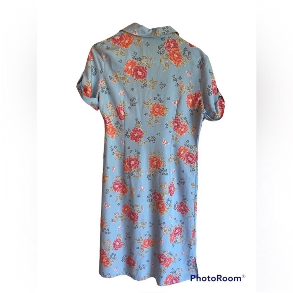 MRS. ROPER VTG Y2K 90’s LIZ CLAIBORNE FLORAL Crazy Horse SZ 10 Petite dress - Picture 5 of 13
